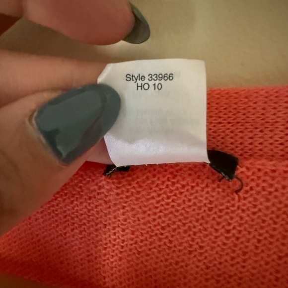 J.Crew Coral Alpaca Merino Wool Jeweled Button Cardigan Sweater XS - Picture 6 of 6